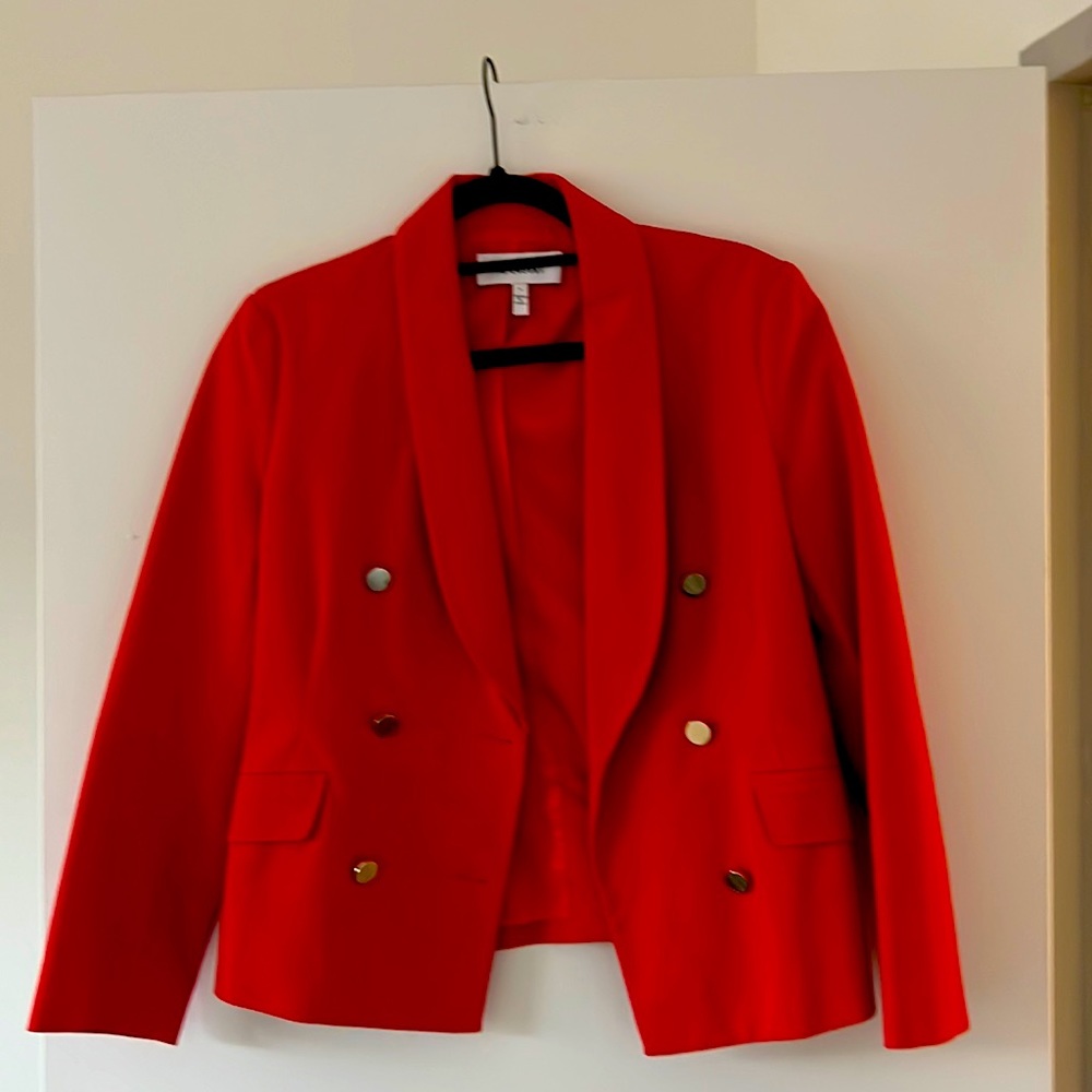 Size 8 Derek Lam 10 Crosby red suit jacket. Worn twice.